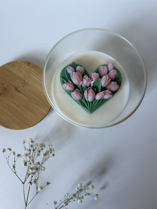 Sójová svíčka Tulipánky