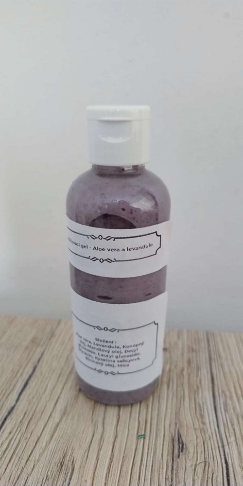 Odličovací gel: Aloe vera a levandule- 100ml
