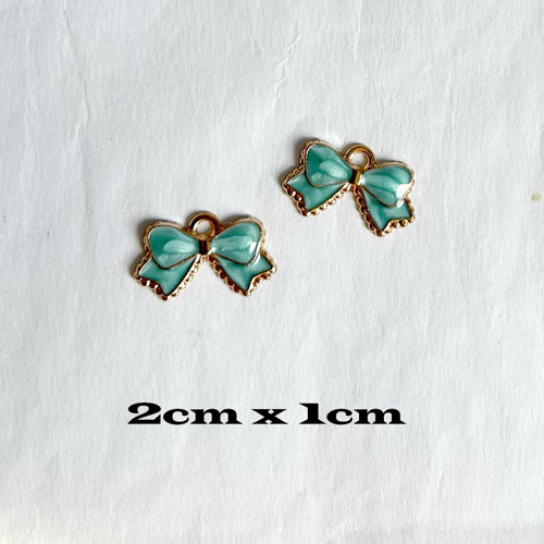 Přívěsek - mašlička - 2cm x 1cm - 1ks
