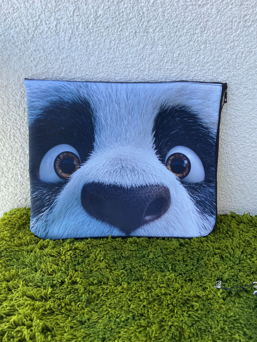 Obal na knihu se zipem panda
