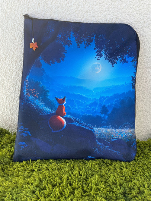 Obal na knihu se zipem lištička