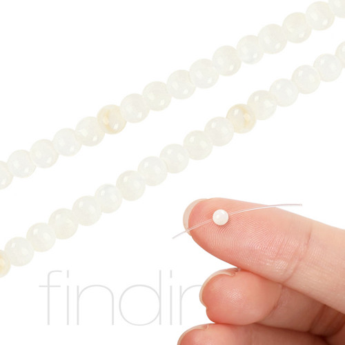 Šňůra 95 ks / Kultivované perly 4mm