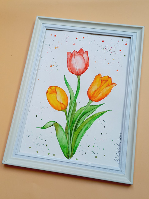 Obraz - Tři tulipány
