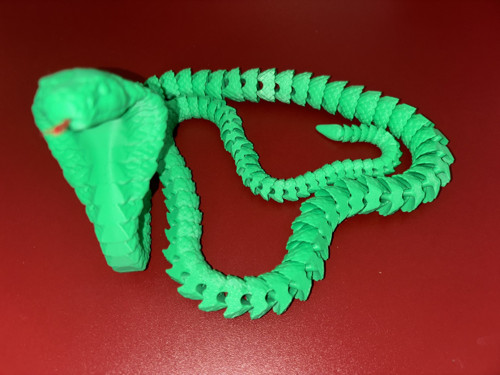 Flexibilní 3D had – pohyblivá hračka