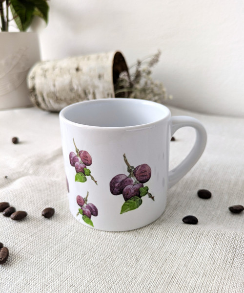 Keramický hrnek espresso švestky