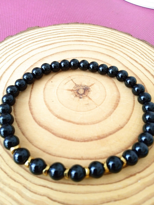 Minerální náramek, onyx 17-18cm