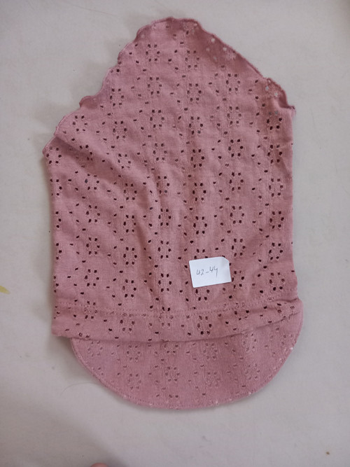 Letšní šátek s kšiltem madeirový mauve