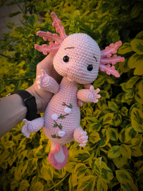 Háčkovaný axolotl