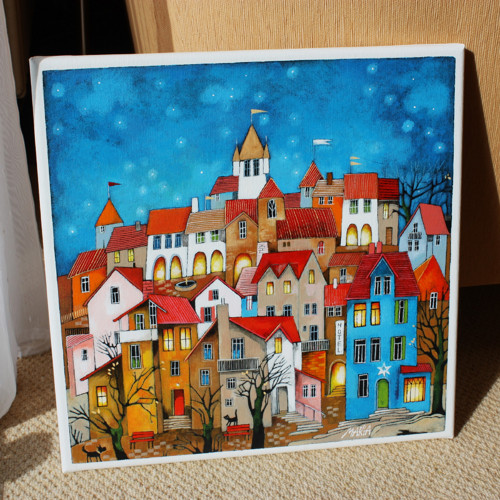Hotel Bílá hvězda ... 40x40cm