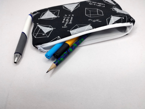 Taštička s geometrickým vzorem - stylový penál