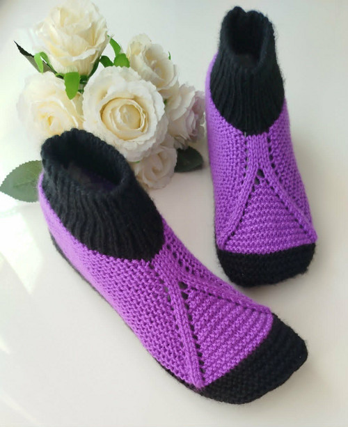 Papuče , bačkory, ponožky VIOLET , vel. 42
