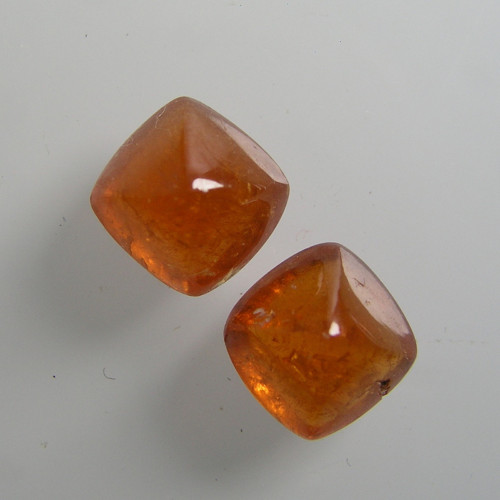 Oranžový granát Spessartin, 6,05ct/2ks, cca 7,3 mm