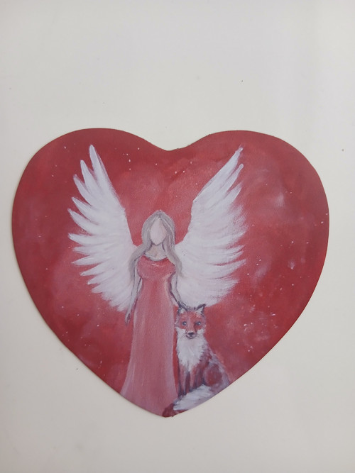 Magnet na lednici, anděl