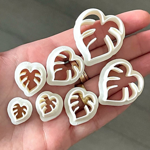 Vykrajovátko monstera na polymer, fimo, cernit