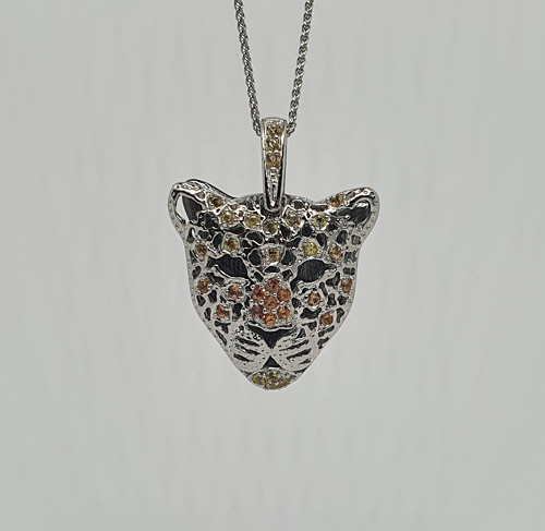 Přepychový přívěšek Jaguar-Safír Multicolor 168/2