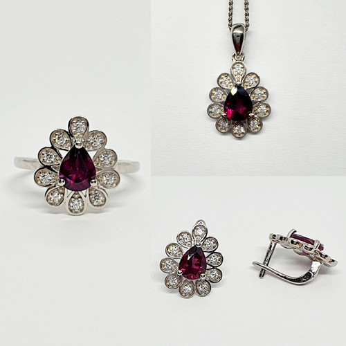 Luxusní sada - Rhodolite (Granát) 58/2