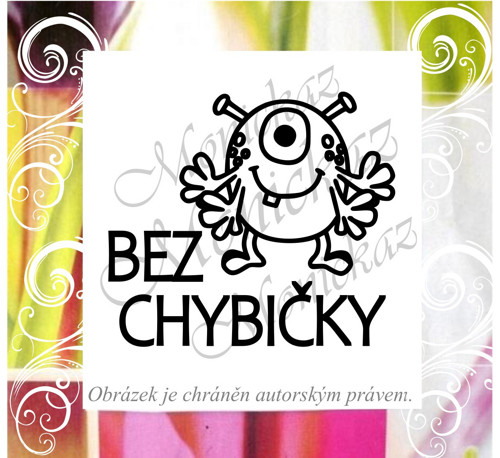 Bez chybičky příšera 2365. Razítko.
