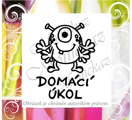Domácí úkol příšerka 2343. Razítko. — foto 1