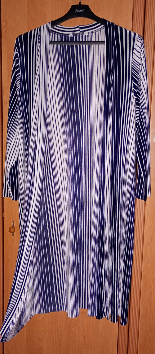 SLEVA z 333! Vintage dlouhý lehký přehoz modrobílý