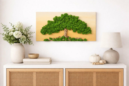 Stabilizovaný strom, 30x60cm.