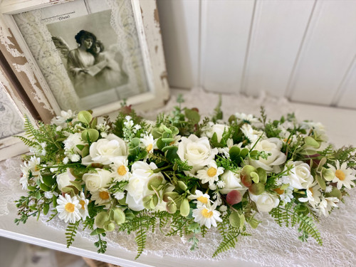 Květinová štola bílá — foto 1