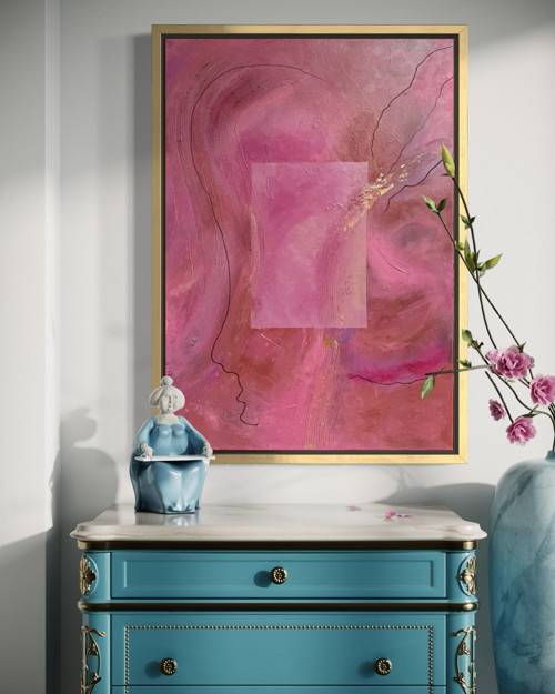 Silky whispers, 70x100cm