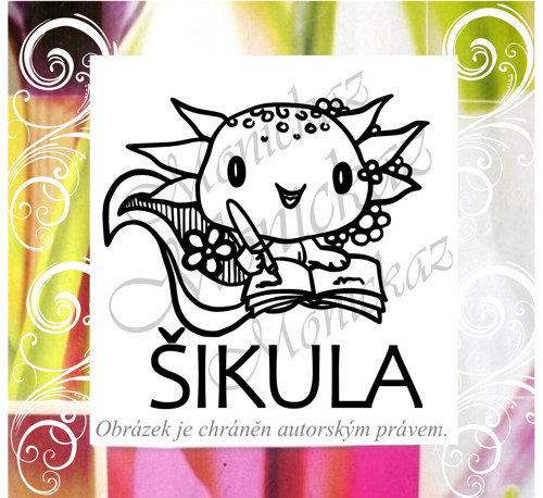 Šikula axolotl 833. Razítko. — foto 1