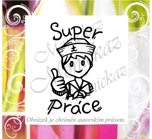 Super práce námořník 587. Razítko.