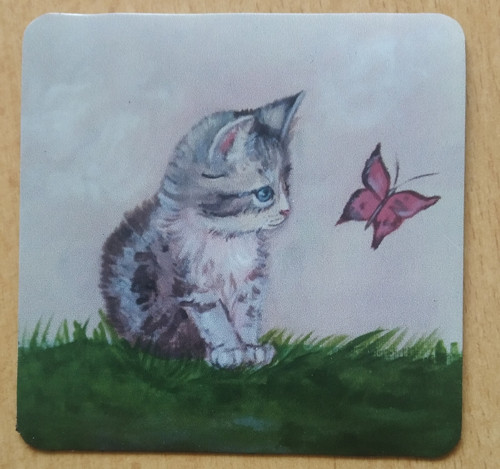 Magnet na lednici, kočka