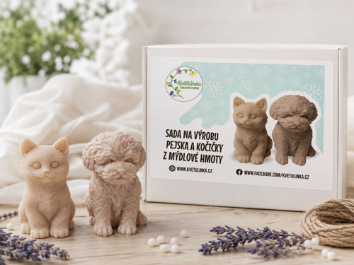 Kreativní sada na výrobu pejska a kočičky