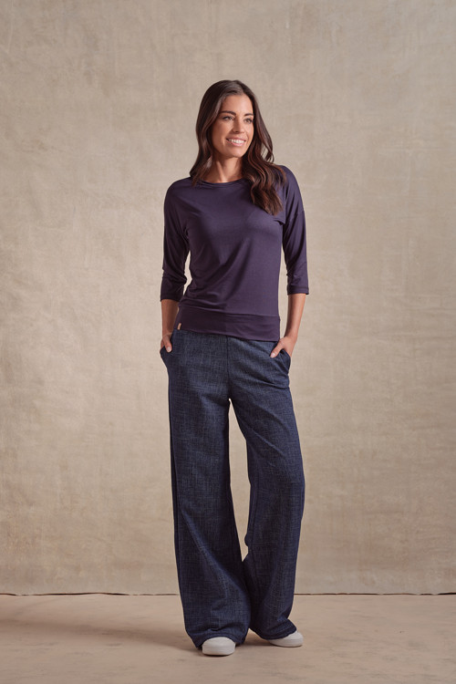 Kalhoty Santorini modré jeans - kratší délka