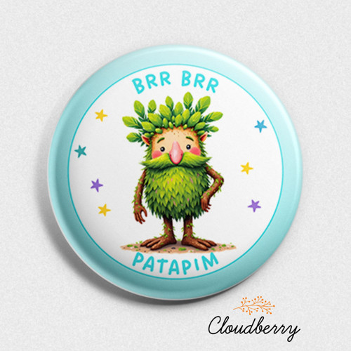 Placka | Brainrot | Odznáček|Button|Meme|Geek — foto 1