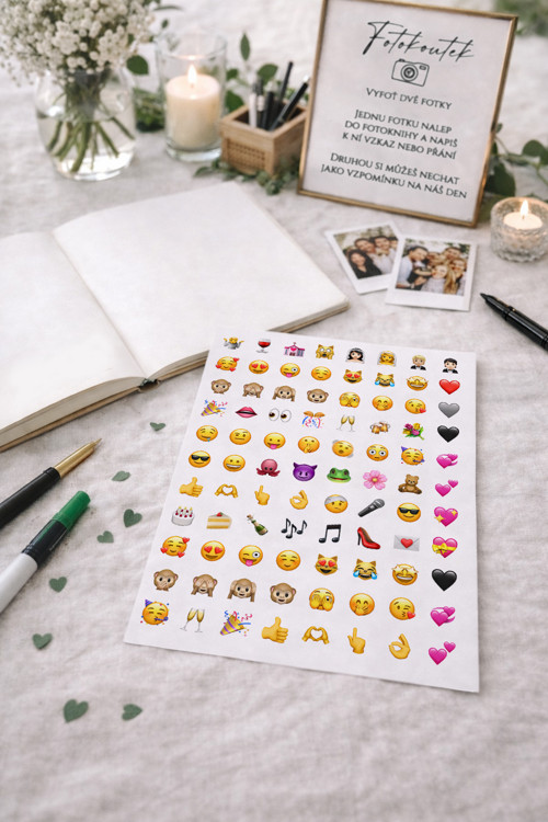 Svatební samolepky - emojis — foto 1