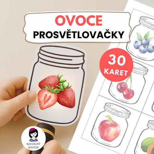 Ovoce - prosvětlovací obrázky, prosvětlovačky
