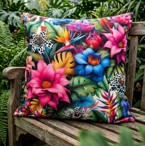 DIVOKÉ ORCHIDEJE - povlak na polštář 45x45