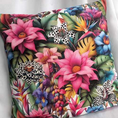 DIVOKÉ ORCHIDEJE - povlak na polštář 45x45