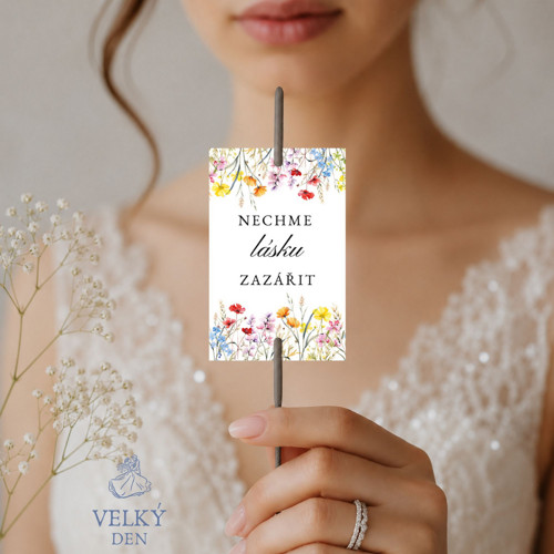 Svatební prskavky - luční květiny VD001 Canva