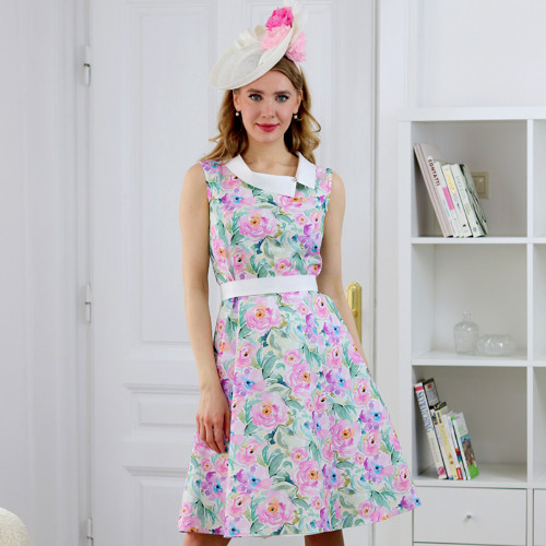 Emily - letní princesové šaty s květy
