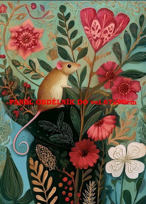 Bavlněný panel 7x10 cm - skladem — foto 1