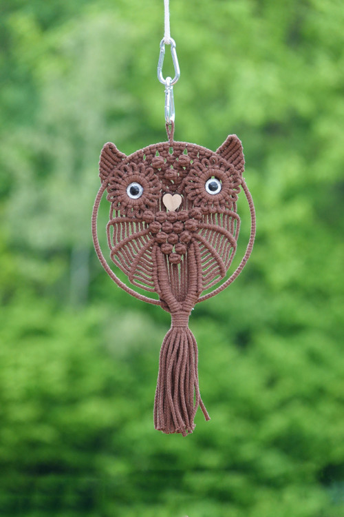 Macramé sovička — foto 1