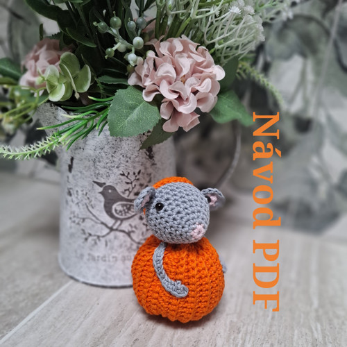 Návod na háčkovanou myšku — foto 1