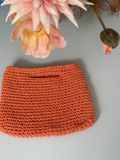 Háčkovaná taštička BEJBINKA orange
