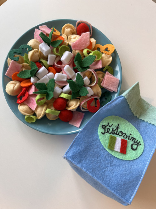 Hračka z filcu - ITALSKÉ TĚSTOVINKY