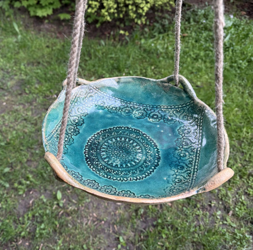 Závěsné pítko krajka verde — foto 1