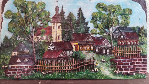 Vesnička podstávkových domečků