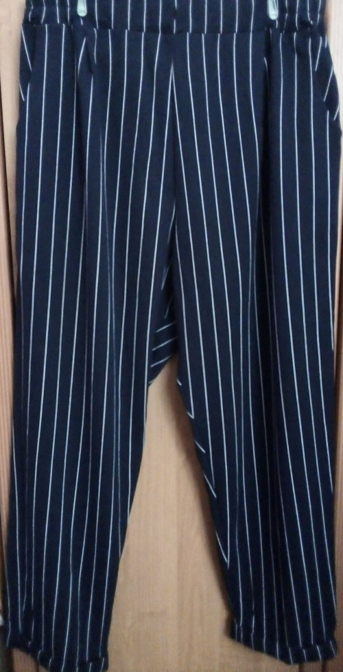 Vintage velké kalhoty s proužky