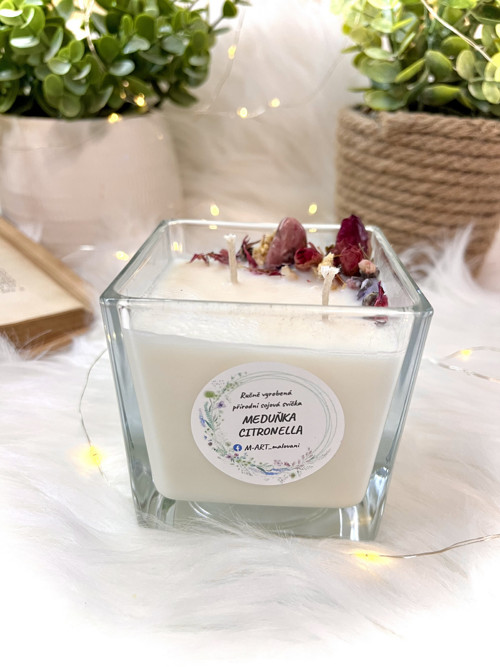 Sojová svíčka - medunka citronella