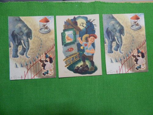 3 x pohlednice dětská- ilustrace A. Rychlovský