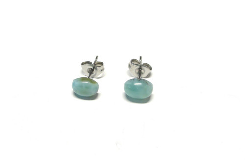 Larimar, oválek - chir.ocel