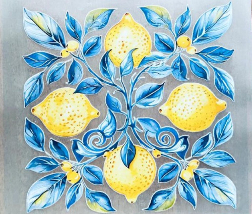 Nažehlovací aplikace citrony 22,5x22 cm